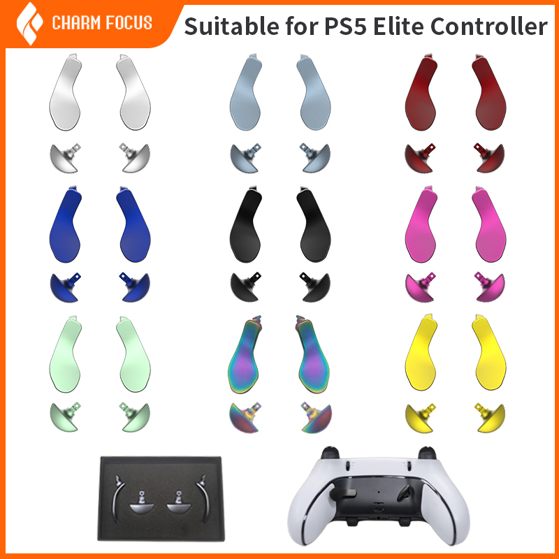 Sony Controller Dualsense Edge - DualSenseコントローラー,金属製のバックボタン,ps5エリートエッジコントローラー,金属製のパドル用のゲームパッド交換部品