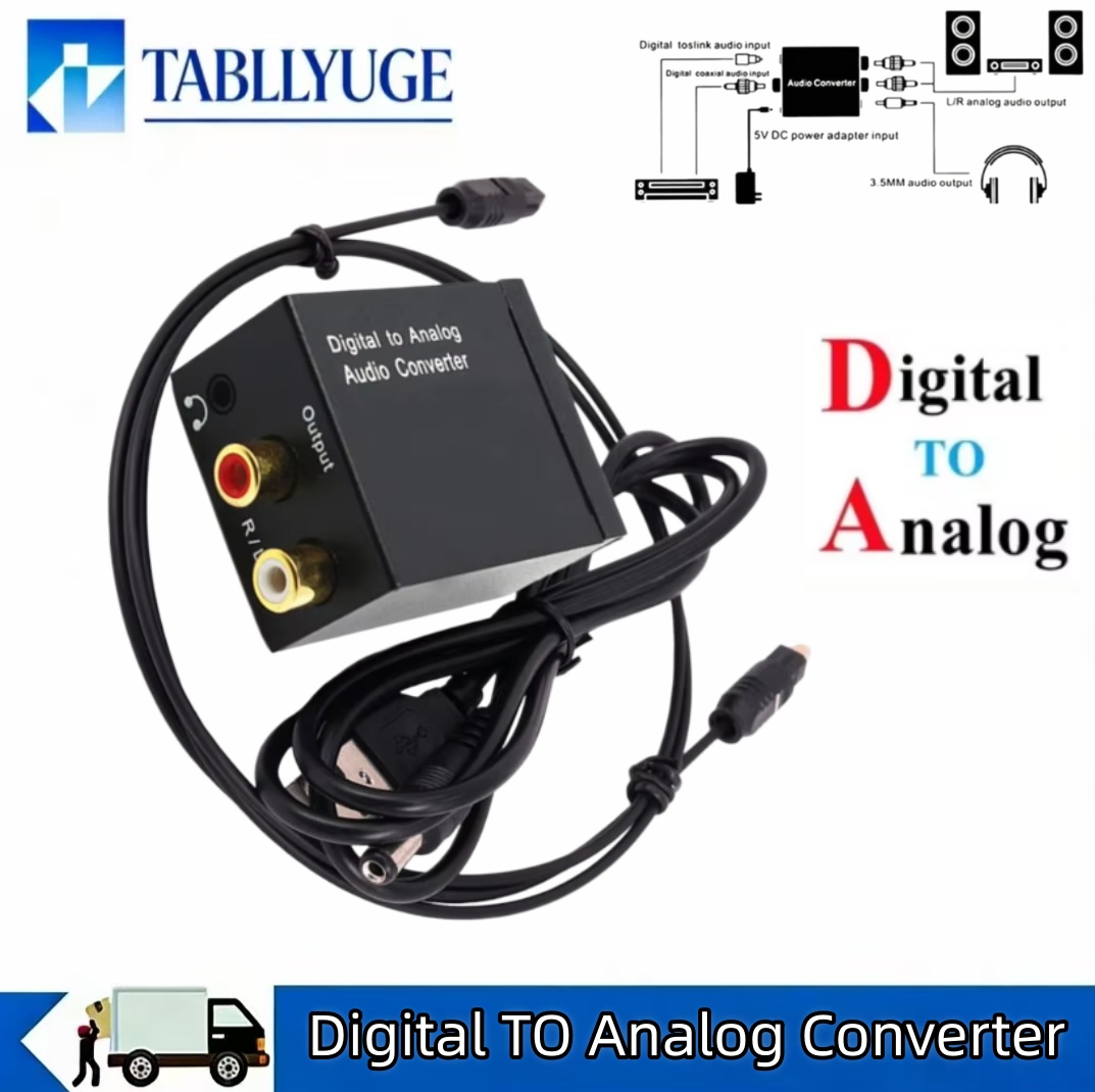 Gaming Console Ayaneo - デジタル-アナログオーディオコンバーター SPDIF 光ファイバー/同軸ケーブル/トスリンク-RCA/3.5mm DACアダプター テレビやゲーム機に最適