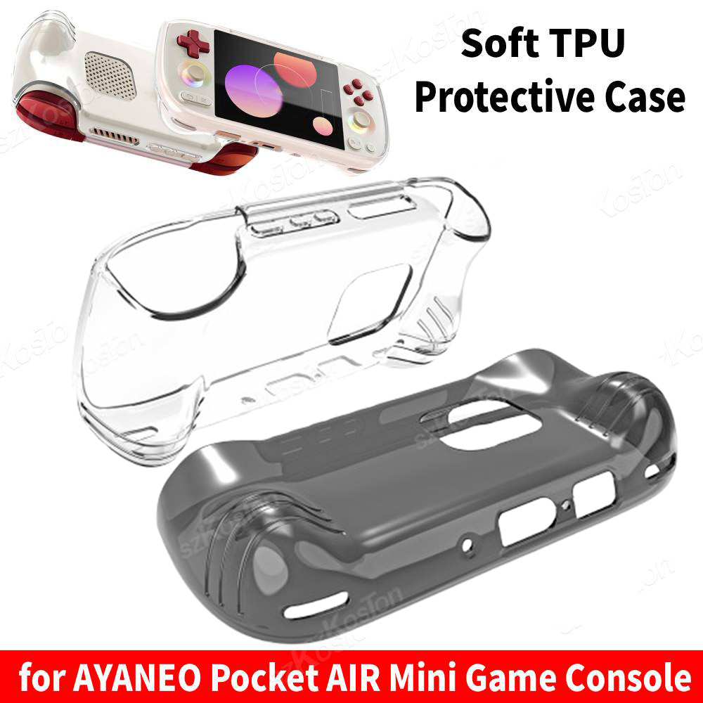 Gaming Console Ayaneo - TPU ソフトシェル保護ケース AYANEO ポケット AIR ミニハンドヘルドゲームコンソール用落下防止保護カバーゲームアクセサリー