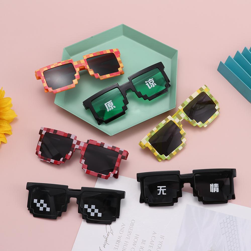 Gaming Glasses Uv - 大人のためのモザイクデザインのメガネ,ハロウィーンの装飾,パーティー,ディスコ,食器棚