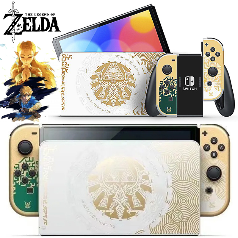 Gaming Console Nintendo Switch - ゼルダの王国の涙限定コンソールスキンステッカー Nintendo Switch OLED NS Joy-con