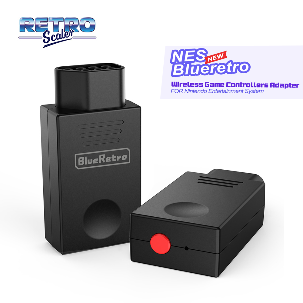 Gaming Console Nintendo Switch - レトロスケーラー ブルーレトロ ワイヤレスコントローラーアダプター NESゲーム機用 PS3 PS4