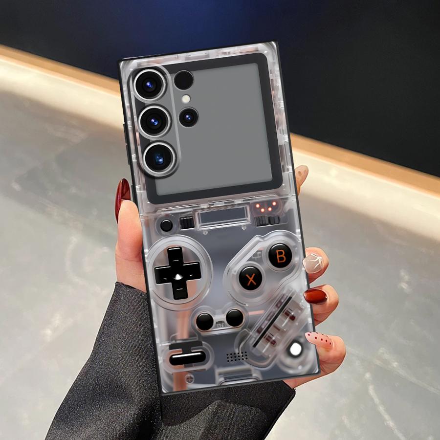 Gaming Console Logo - パープルゲーミングコンソール風スマホケース サムスン Galaxy S26 Ultra S25