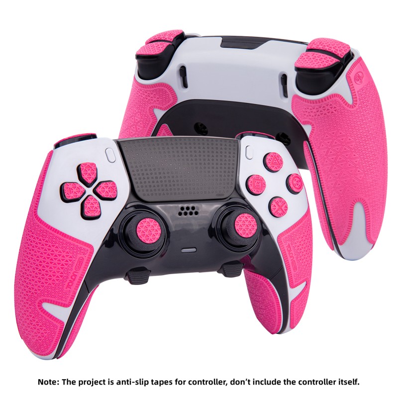 Sony Controller Dualsense Edge - TALONGAMES製 プレイステーション5 DualSense Edge用コントローラーグリップテープ、滑り止め、ボタン用、PS5 Edgeグリップ用テクスチャードスキンキット、ピンク