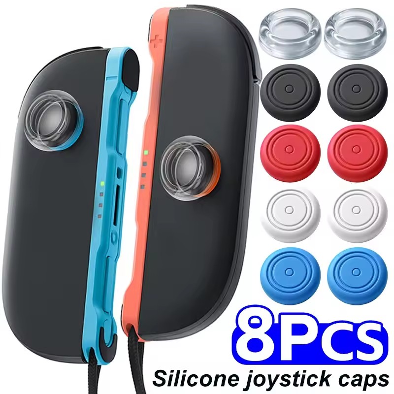 Gaming Console Nintendo Switch - スイッチ 2 コンソール用ジョイスティックキャップスイッチ 2 ジョイパッド用ソフトシリコンサムグリップケース透明ノンスリップサムスティックグリップカバー