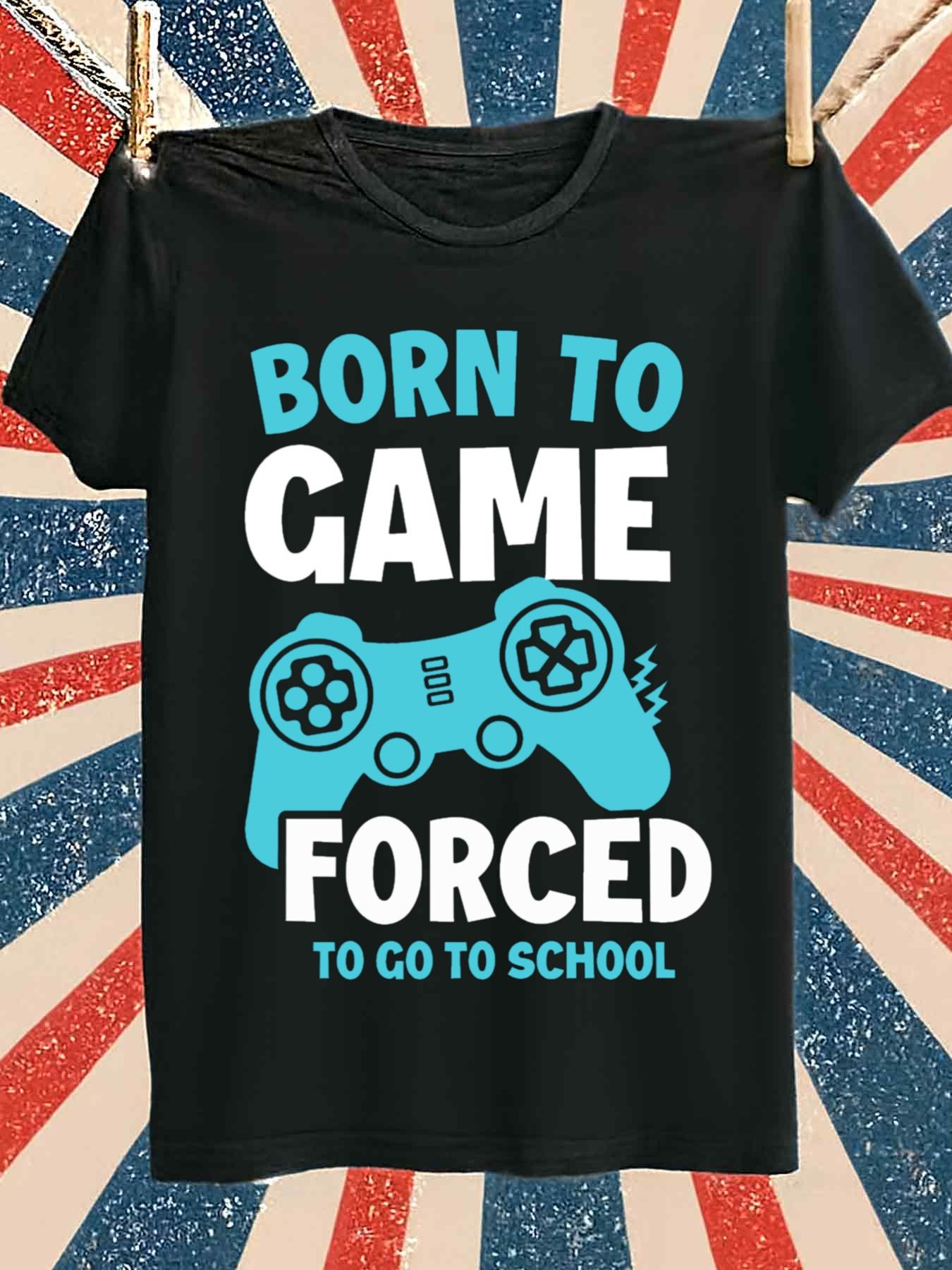 Gaming Console Icon - Born to Game メンズ ゲーミング Tシャツ