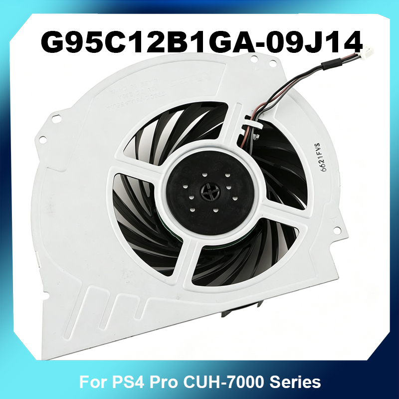 Gaming Console Monitor - G95C12B1GA-09J14 4ピン内部冷却ファン交換用 PS4 Pro CUH-7000シリーズゲームコンソールクーラー用