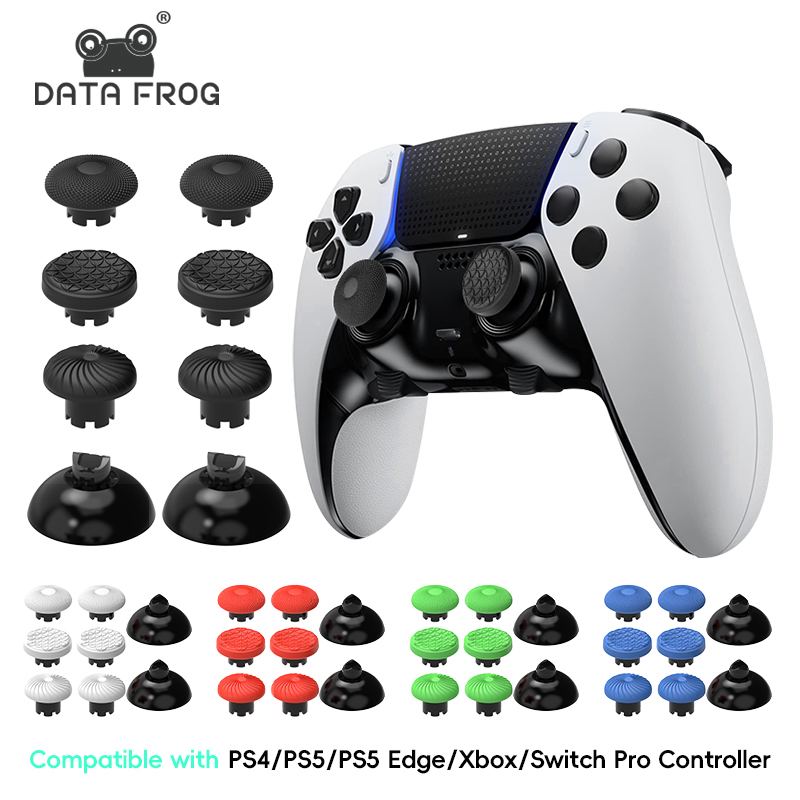 Sony Controller Dualsense Edge - DATA FROG ハイ＆ロー サムスティックキャップ 交換用アナログスティックカバー PS5