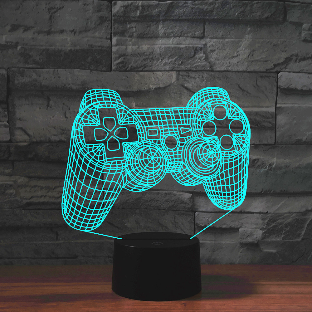 3Dイリュージョンナイトランプゲームルームゲームパッドデスク - Gaming Console Icon のレビューと価格