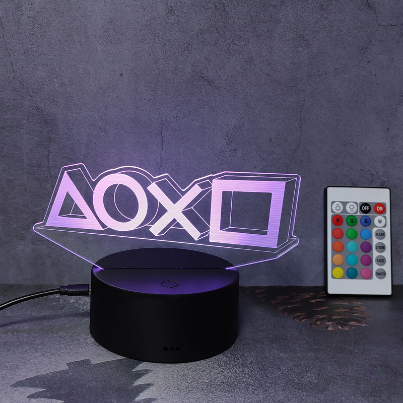 3Dイリュージョンナイトランプゲームルームゲームパッドデスク - Gaming Console Icon のレビューと価格