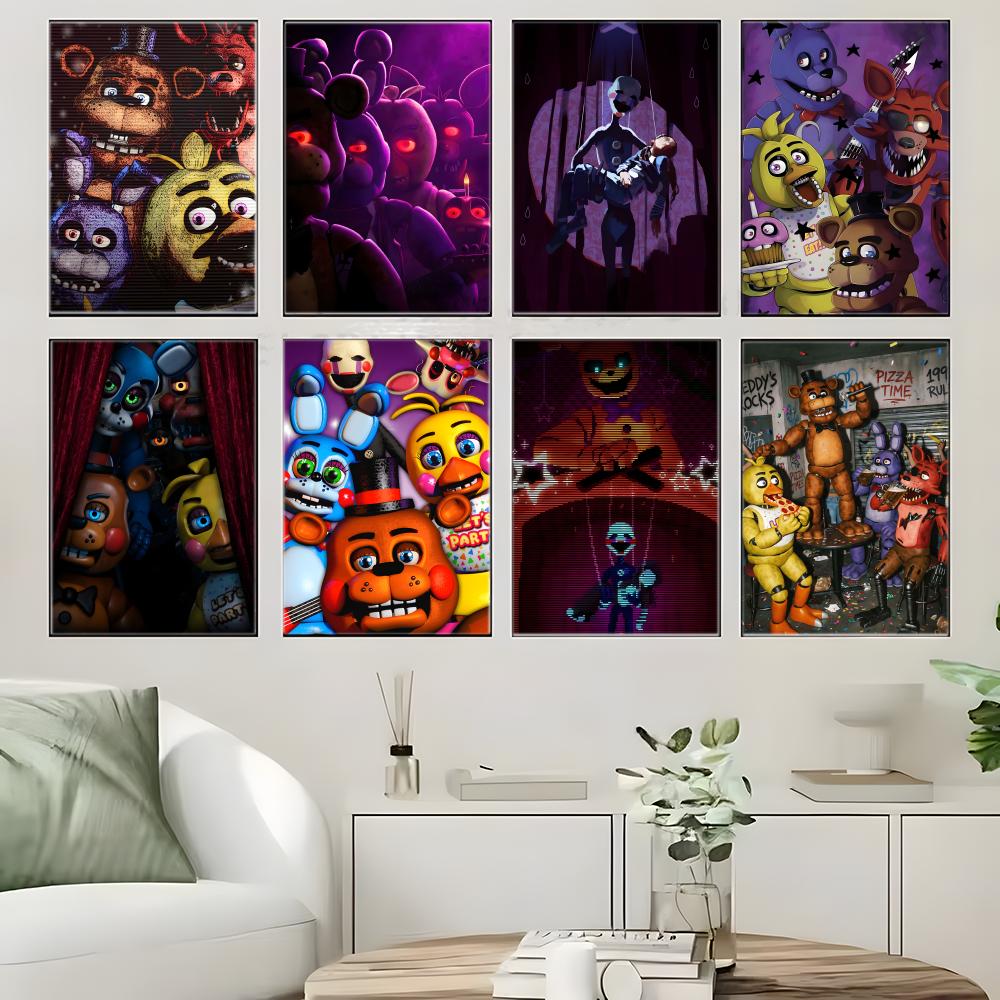 ダークアニマトロニクスホラーゲーム F-FNAF ポスター自 - Gaming Console Wallpaper のレビューと価格