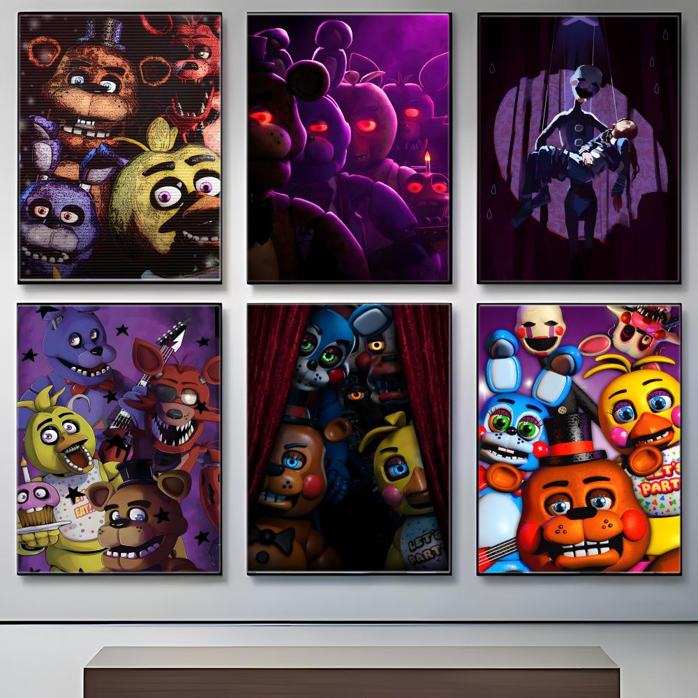 ダークアニマトロニクスホラーゲーム F-FNAF ポスター自 - Gaming Console Wallpaper のレビューと価格