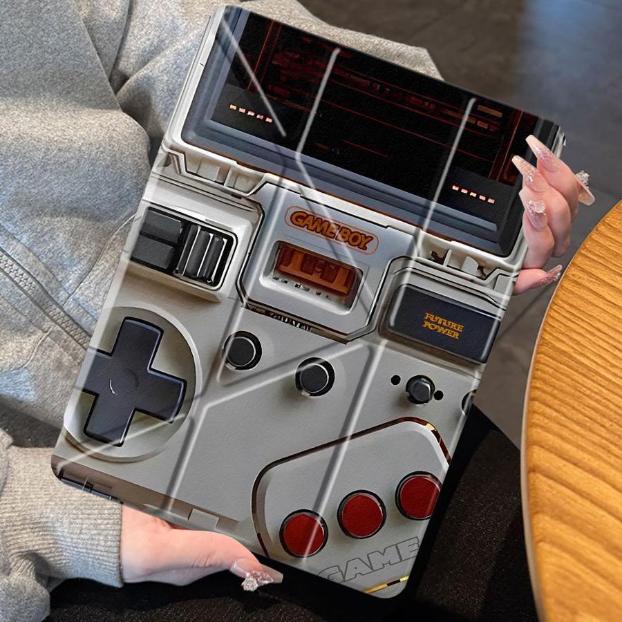 ユーモラスなレトロゲーム機デザインのホルダーカバー、iPad - Gaming Console Apple のレビューと価格