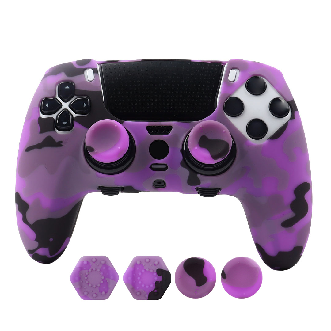PS5 Edgeコントローラー用迷彩柄滑り止めシリコンケース - Sony Controller Dualsense Edge のレビューと価格