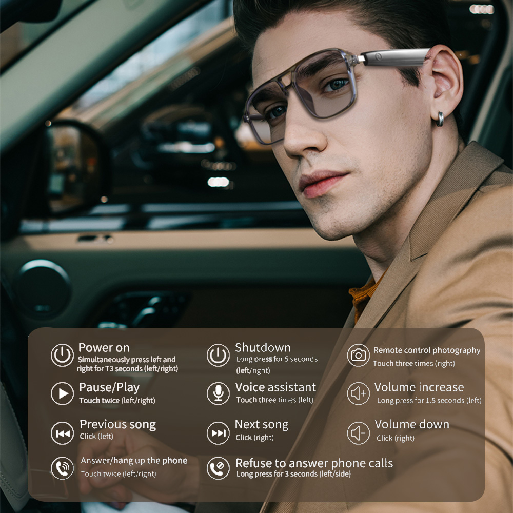 2025年新型スマートグラス AI音声アシスタント タッチ音 - Gaming Glasses Uv のレビューと価格