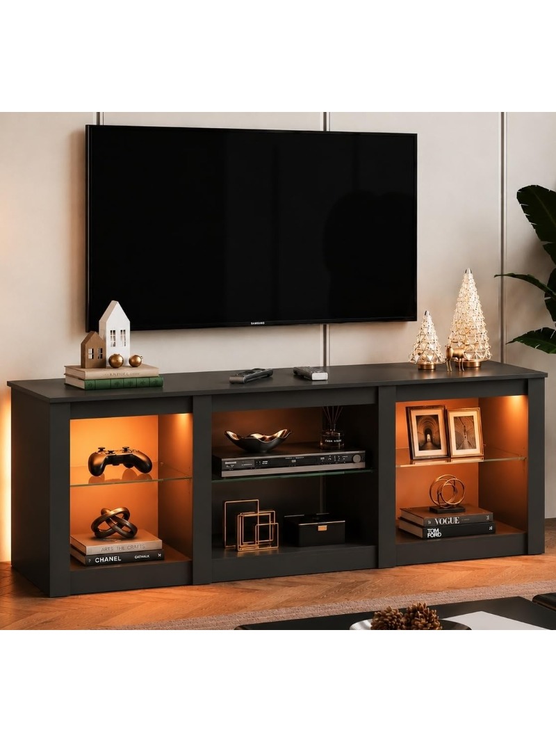 LEDテレビスタンド 58インチ エンターテインメントセンタ - Gaming Console Room のレビューと価格