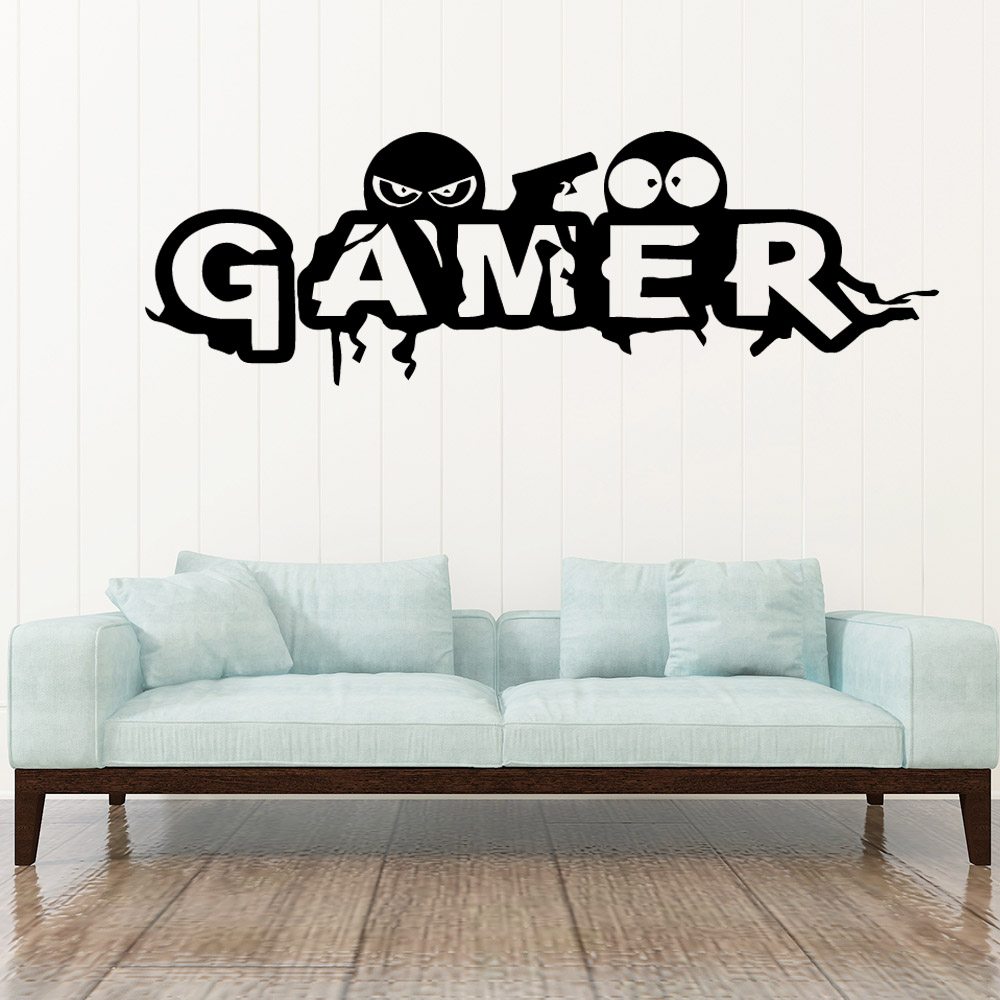 子供のための漫画の装飾ステッカー,防水壁紙,アート壁画,家の - Gaming Console Wallpaper のレビューと価格