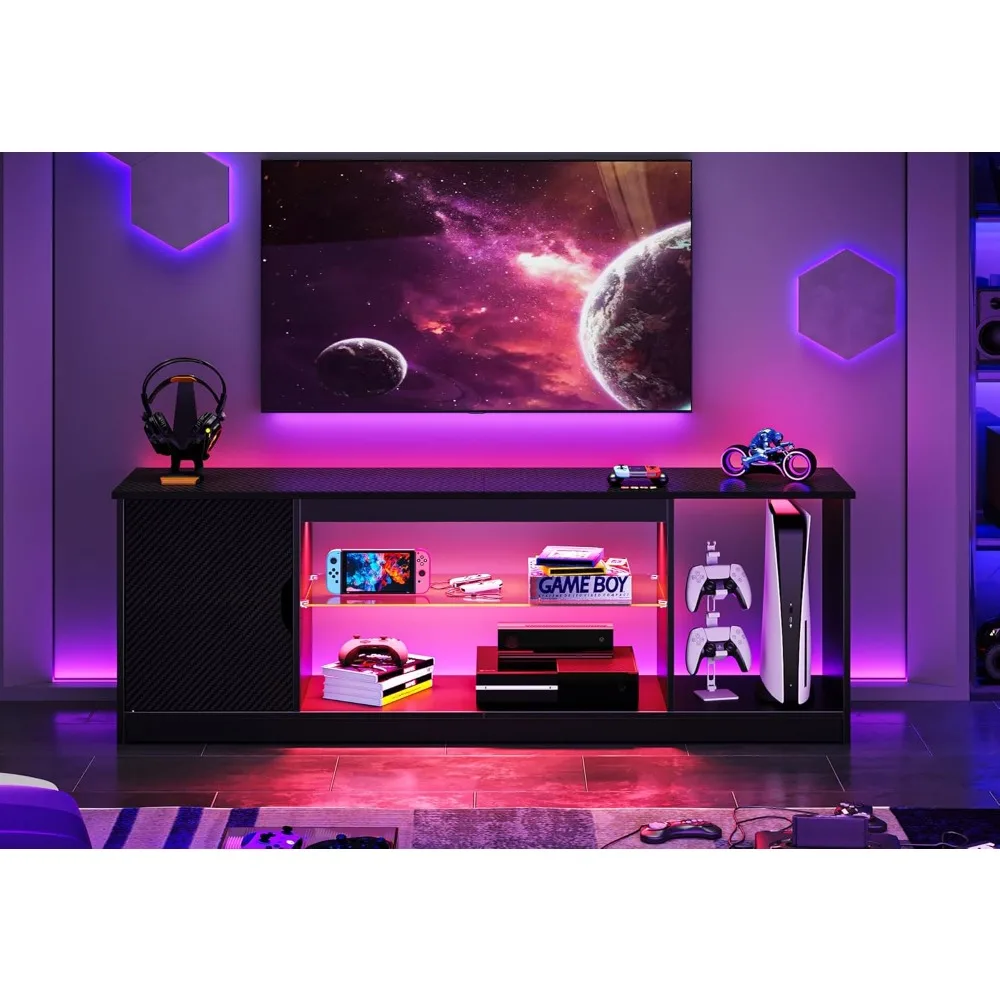 Bestier PS5用LEDエンターテイメントセンター、6 - Gaming Console Room のレビューと価格