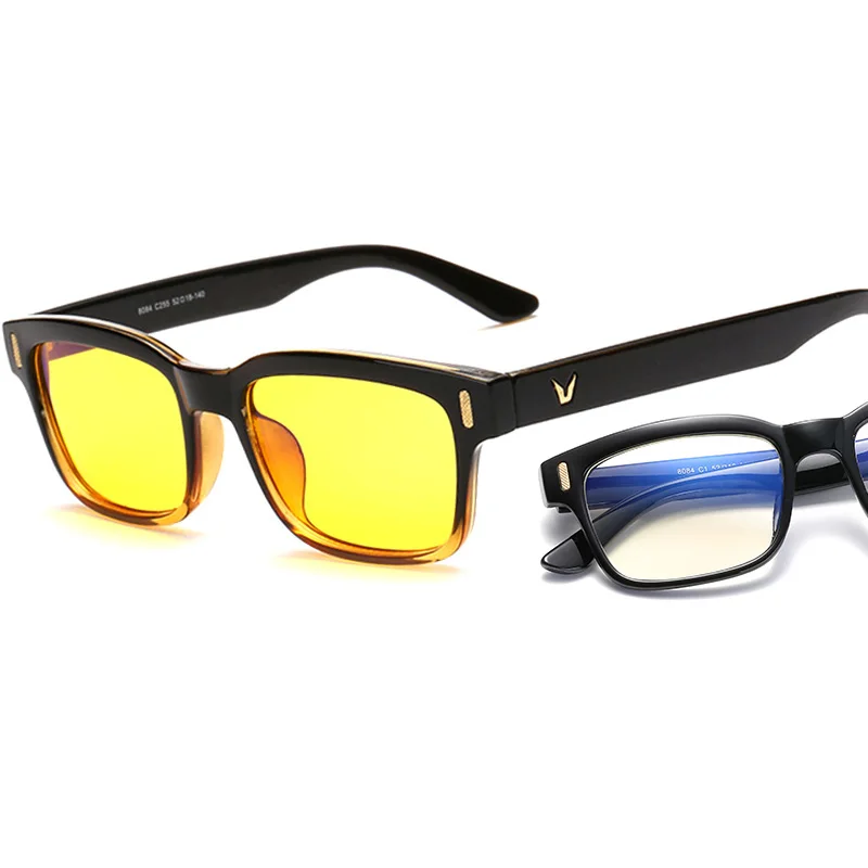 ブルーレイコンピュータメガネ男性スクリーン放射線眼鏡ブランド - Gaming Glasses Uv のレビューと価格