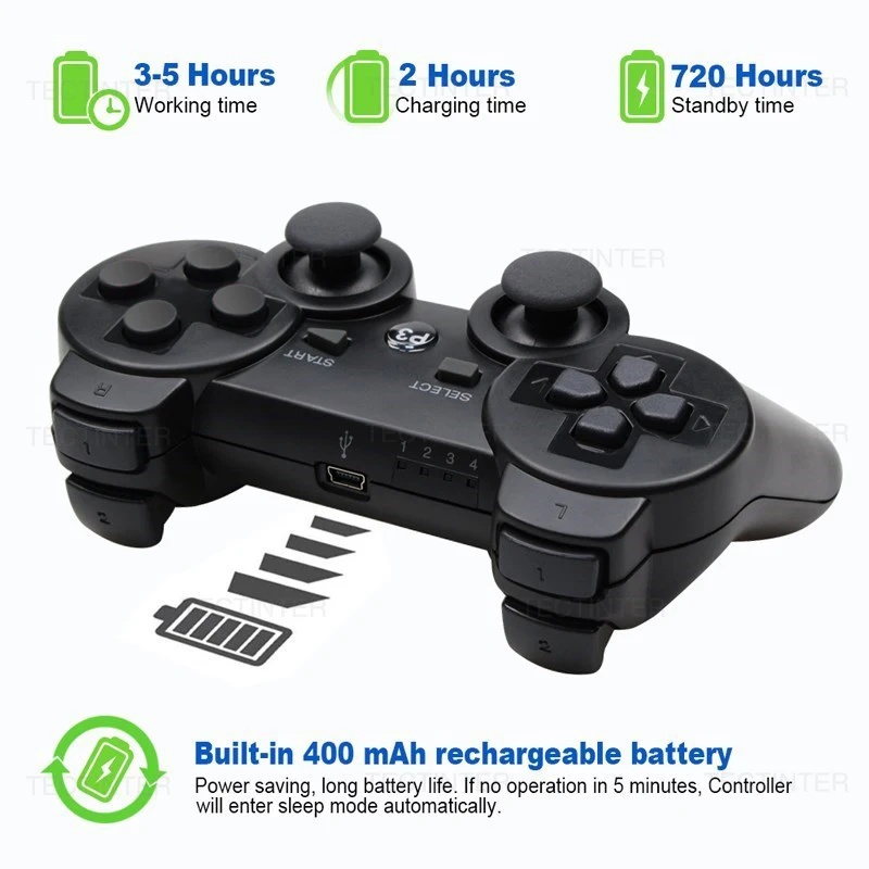 PS3用プレミアムワイヤレスBluetoothゲームパッド  - Gaming Console Usb のレビューと価格