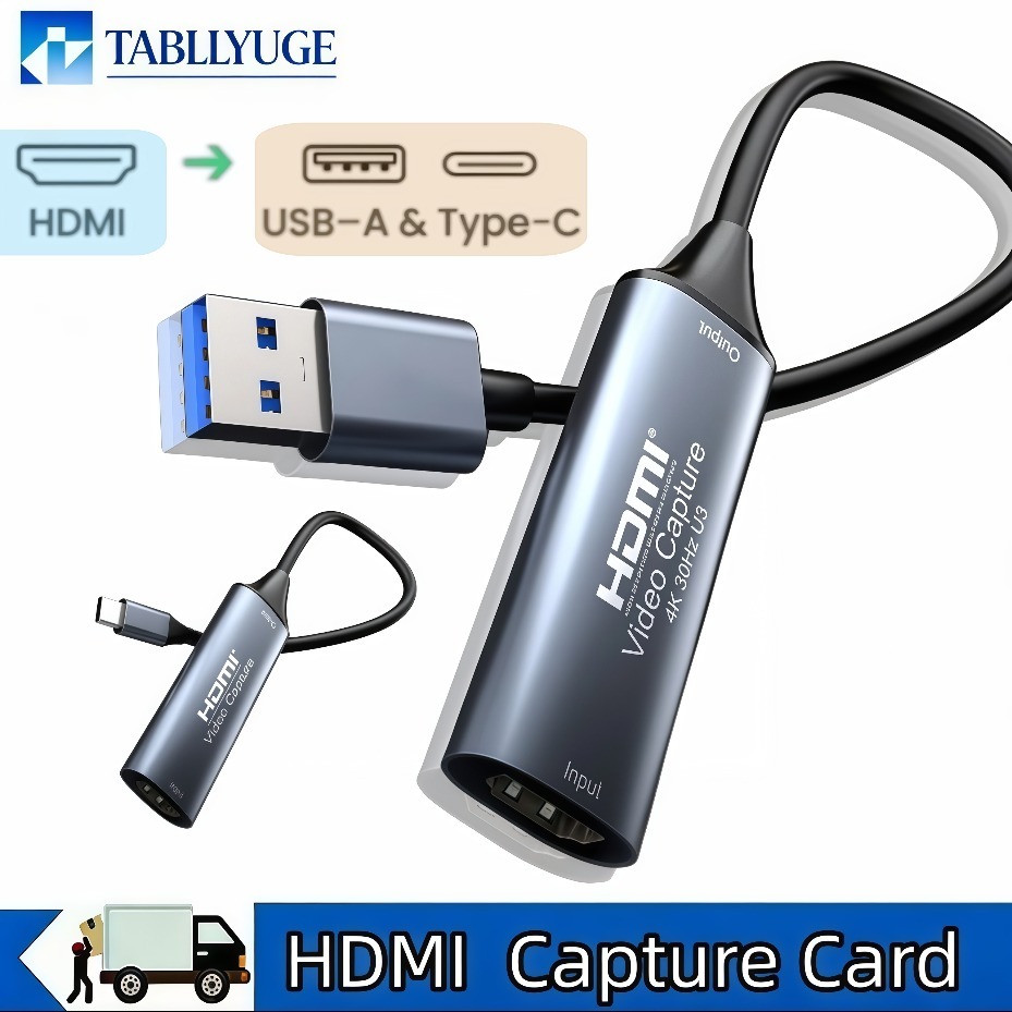 USB-C 2.0/3.0 HDMIビデオキャプチャカードは - Gaming Console And Pc のレビューと価格