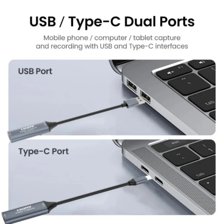 USB-C 2.0/3.0 HDMIビデオキャプチャカードは - Gaming Console And Pc のレビューと価格