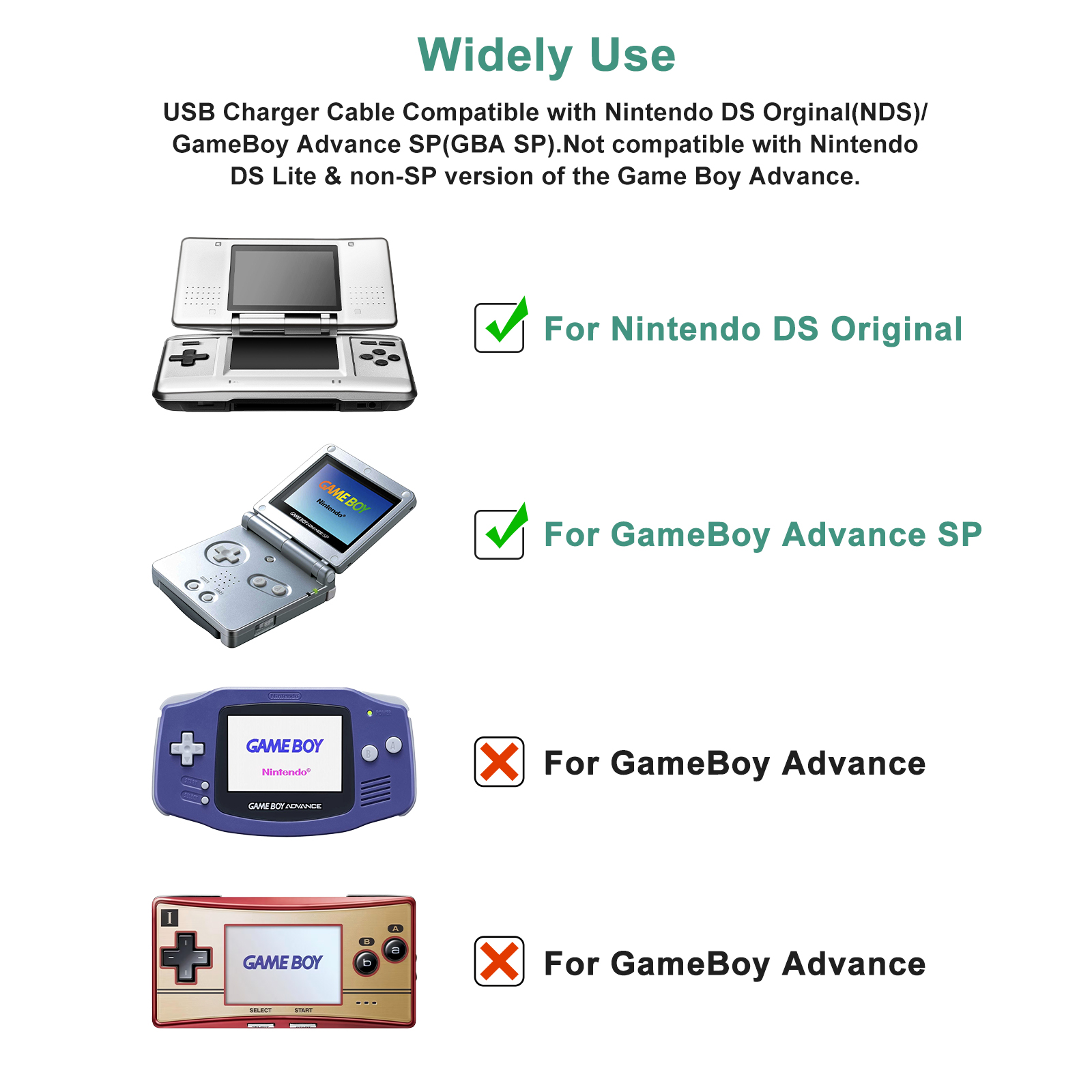 1.2M USB 充電電源ケーブル ニンテンドー DS オリ - Gaming Console Usb のレビューと価格