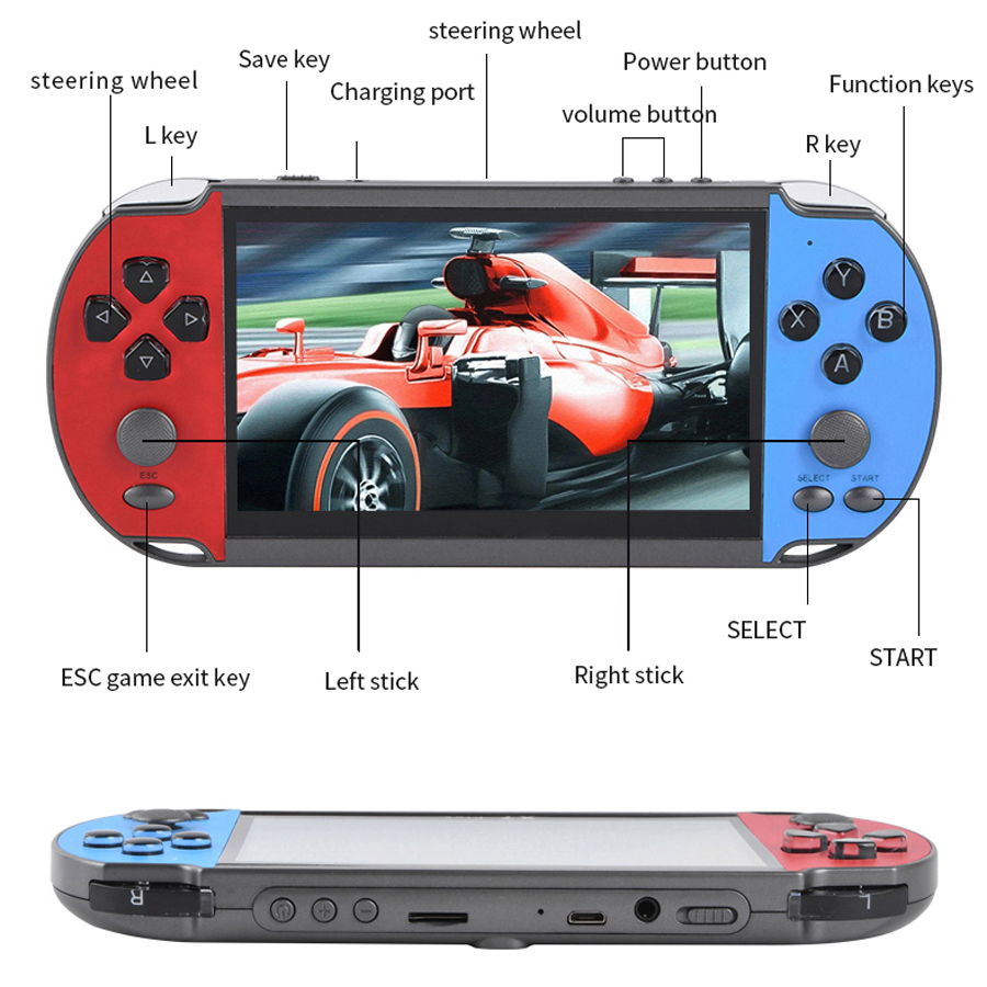 子供のためのレトロなポータブルビデオゲームコンソール,ゲーム - Gaming Console 5 Year Old のレビューと価格