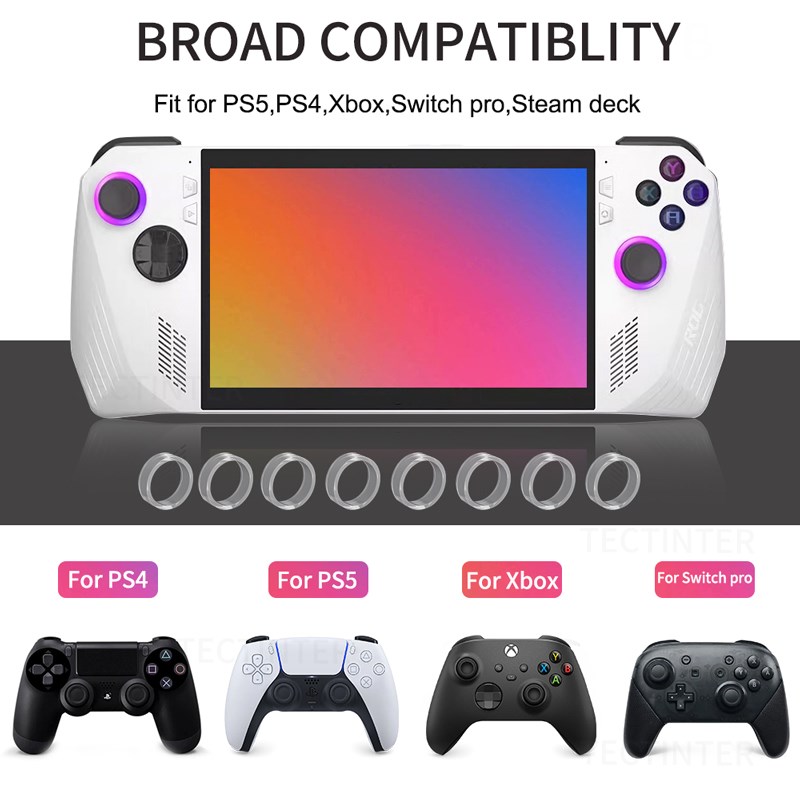 8 個の弾性保護ジョイスティックゴムリング PS5/PS4/ - Gaming Console Monitor のレビューと価格