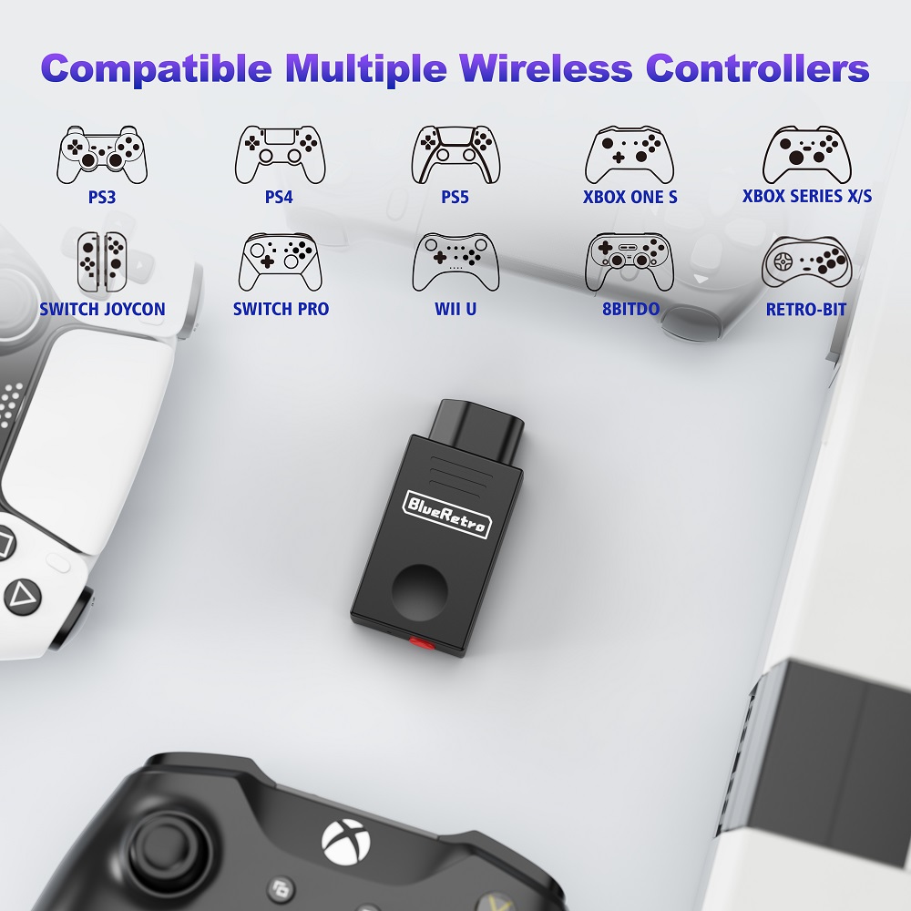 レトロスケーラー ブルーレトロ ワイヤレスコントローラーアダ - Gaming Console Nintendo Switch のレビューと価格