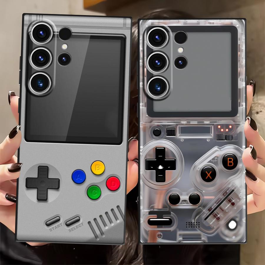 パープルゲーミングコンソール風スマホケース サムスン Gal - Gaming Console Logo のレビューと価格