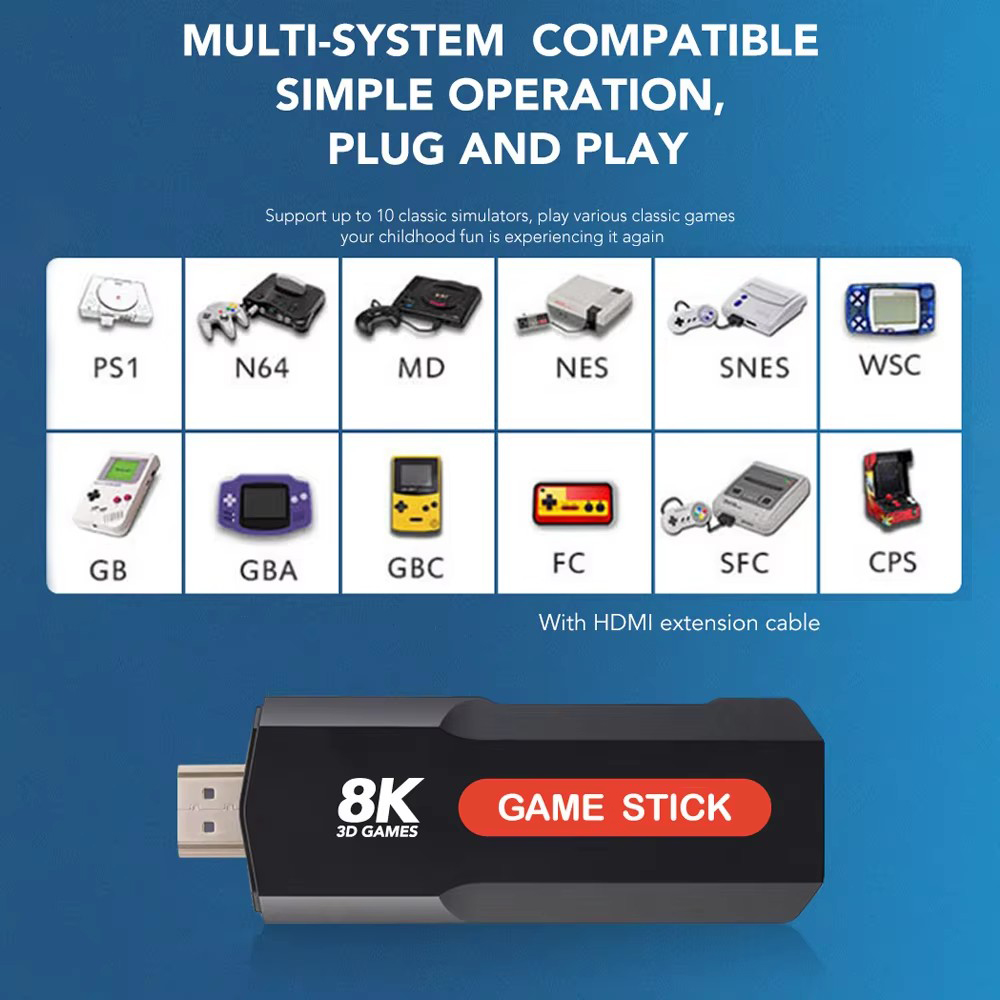X2ゲームスティックHD 4K 8K 3Dコンソール デュア - Gaming Console Usb のレビューと価格