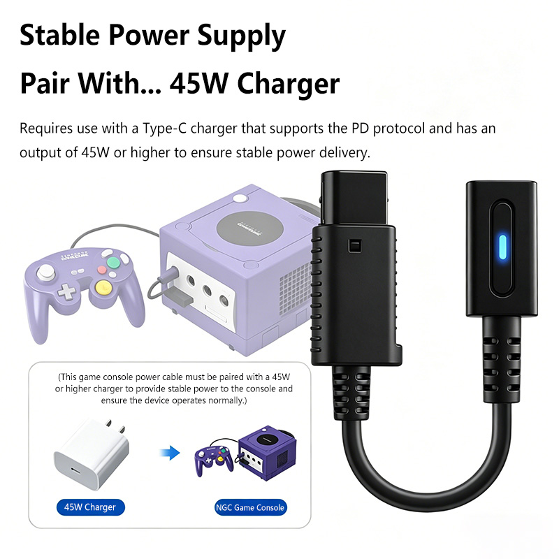12cm Type C 45W PD充電ケーブル NGCコン - Gaming Console Usb のレビューと価格