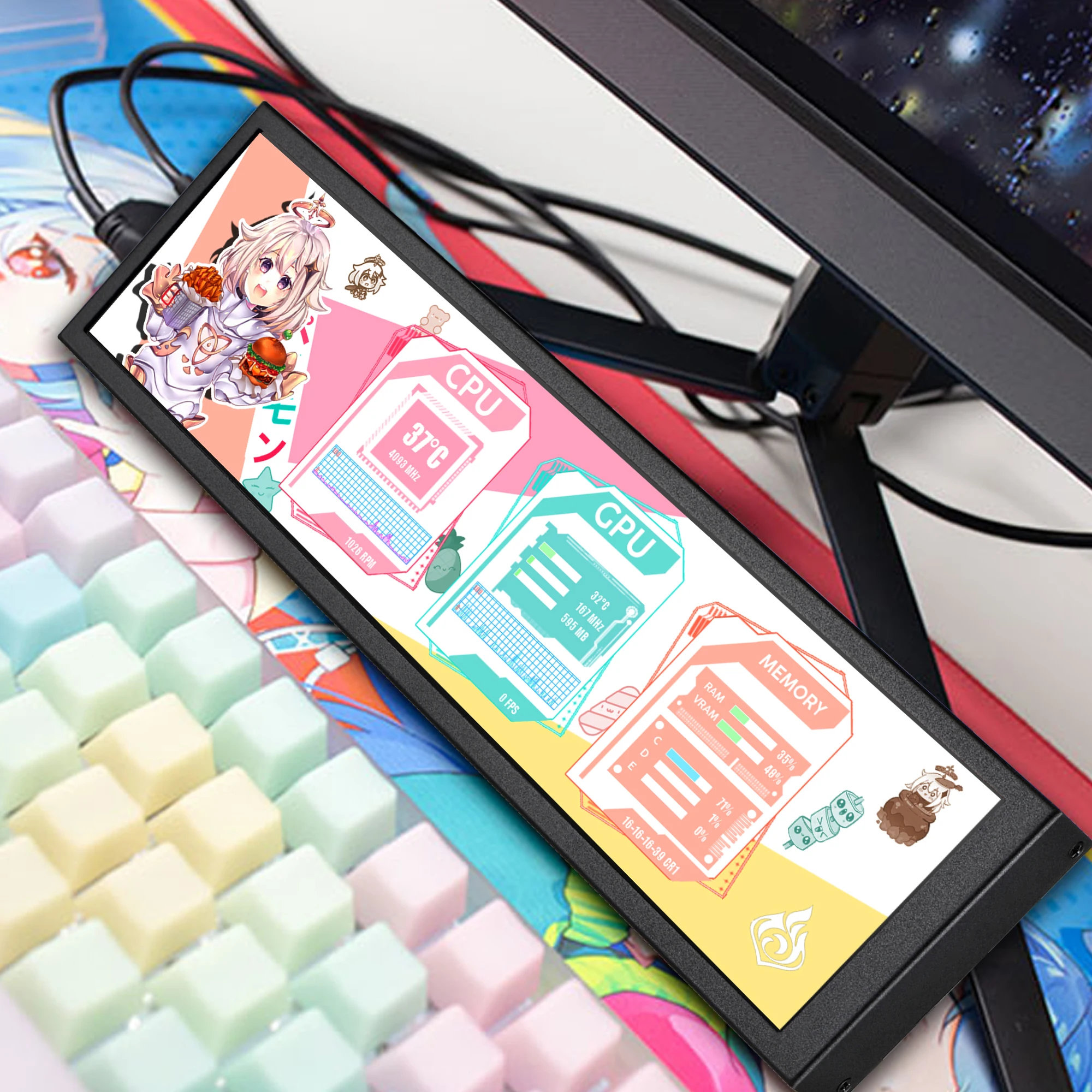 Wisecoco 8.8 インチ FHD コンピュータ二次画 - Gaming Console Wallpaper のレビューと価格