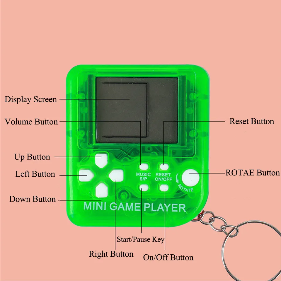 レトロミニハンドヘルドゲームプレーヤークラシック電子ゲームハ - Gaming Console 5 Year Old のレビューと価格