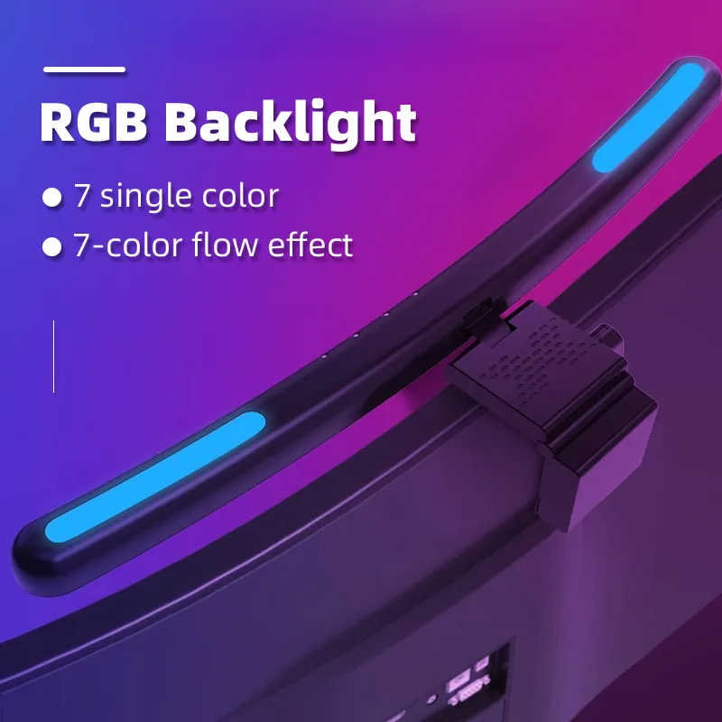 湾曲したLEDモニターライトバー,USB,RGB,PCスクリ - Gaming Console Monitor のレビューと価格
